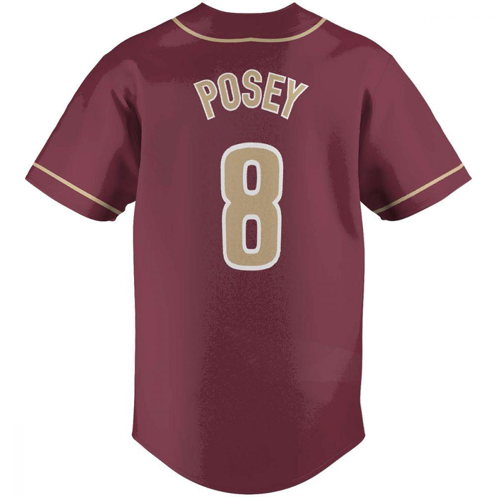 Florida State Buster Posey Baseball Jersey - Garnet