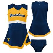 West Virginia Toddler Cheerleader 2-Piece Dress