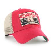 Nebraska 47 Brand Four Stroke Patch Trucker Hat