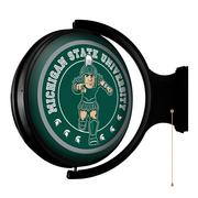 Michigan State Sparty Rotating Lighted Wall Sign