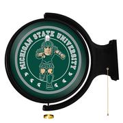 Michigan State Sparty Rotating Lighted Wall Sign