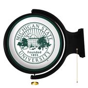 Michigan State University Seal Rotating Lighted Wall Sign