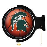 Michigan State Basketball Rotating Lighted Wall Sign